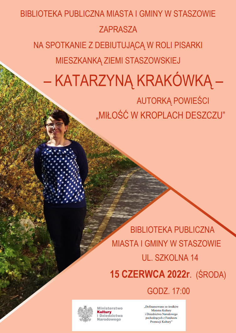 Spotkanie autorskie z Katarzyną Krakówką
